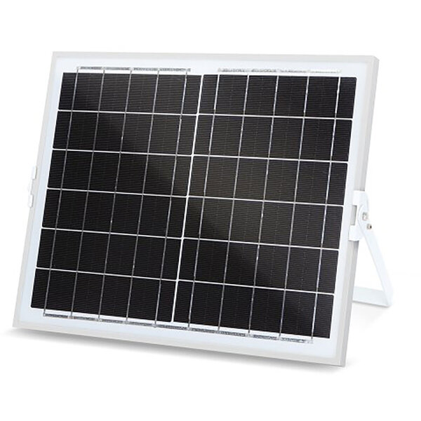 HLW LED LED Floodlight 100W Solar - Waterdichte LED Vloer- & Wandlamp IP65, Koud Wit Daglicht 6000K