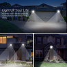 HLW LED LED Floodlight 100W Solar - Waterdichte LED Vloer- & Wandlamp IP65, Koud Wit Daglicht 6000K