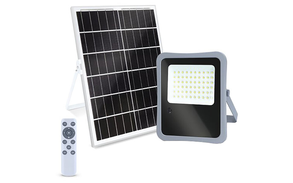 HLW LED LED Floodlight Solar 300W - Waterdichte IP65 LED Bouwlamp & Tuin Wandlamp Koud Wit 6000K HLW LED LED Floodlight Solar 300W - Waterdichte IP65 LED Bouwlamp & Tuin Wandlamp Koud Wit 6000K