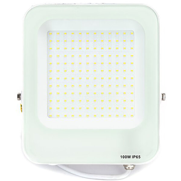 HLW LED LED Bouwlamp 100W - Witte, Waterdichte IP65 Lamp met Verstelbare Beam Angle en Neutraal Wit Licht
