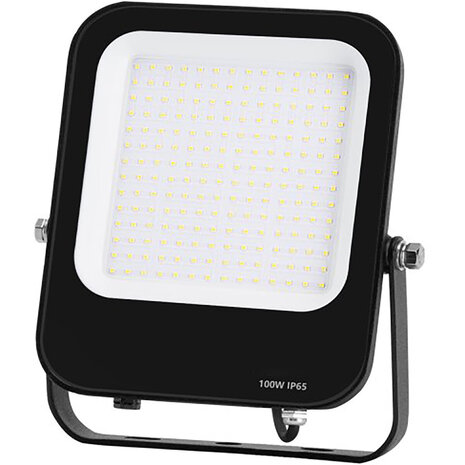 LED Bouwlamp IP65 Waterdicht - Zwarte & Witte LED Lamp, Verstelbare Beam Angle, Koud Wit 6000K Daglicht Wit