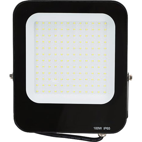 HLW LED LED Bouwlamp IP65 Waterdicht - Zwarte & Witte LED Lamp, Verstelbare Beam Angle, Koud Wit 6000K Daglicht Wit
