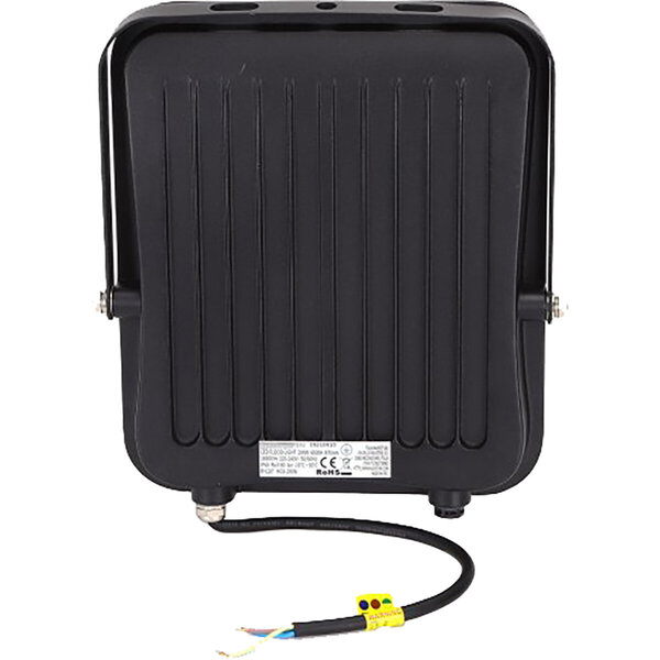 HLW LED LED Bouwlamp Waterdicht IP65 met Verstelbare Beam Angle - Zwart & Wit, Koud Wit 6000K Daglicht Wit