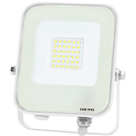 Waterdichte LED Bouwlamp 20W - Koud Wit 6000K, Verstelbaar Waterdichte LED Bouwlamp 20W - Koud Wit 6000K, Verstelbaar