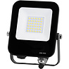HLW LED LED Bouwlamp IP65 Waterdicht - Zwarte & Witte Vloerlamp met Beam Angle verstelbaar en Koud Wit 6000K