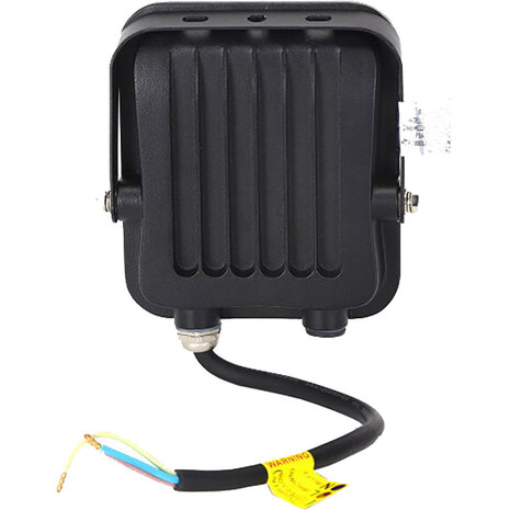 HLW LED LED Bouwlamp IP65 Waterdicht - Zwarte & Witte Vloerlamp met Beam Angle verstelbaar en Koud Wit 6000K