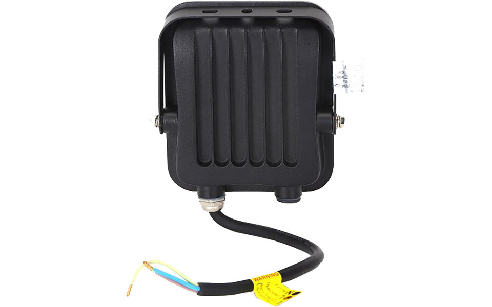 HLW LED LED Bouwlamp IP65 Waterdicht - Zwarte & Witte Vloerlamp met Beam Angle verstelbaar en Koud Wit 6000K