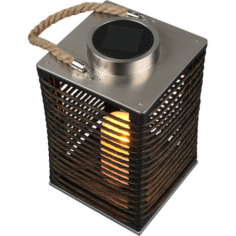 HLW LED LED Tafellamp met Zonne-energie, IP44 Spatwaterdicht en Dag- en Nachtsensor