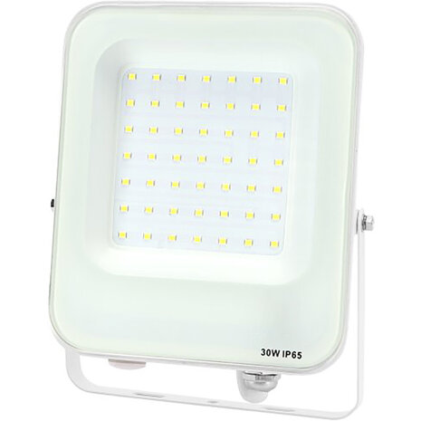 Witte LED Bouwlamp IP65 - Verstelbare Beam Angle, Koud Wit 6000K Daglicht Wit