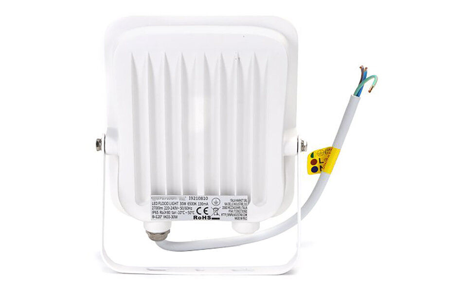 HLW LED Witte LED Bouwlamp IP65 - Verstelbare Beam Angle, Koud Wit 6000K Daglicht Wit