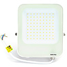 HLW LED LED Bouwlamp 50W IP65 Waterdicht - Witte Vloerlamp met Verstelbare Beam Angle, Neutraal Wit
