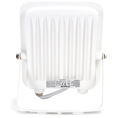 HLW LED LED Bouwlamp 50W IP65 Waterdicht - Witte Vloerlamp met Verstelbare Beam Angle, Neutraal Wit