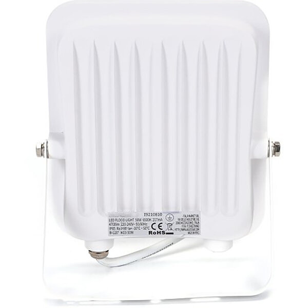 HLW LED LED Bouwlamp 50W Waterdicht IP65 - Witte Vloerlamp Koud Wit 6000K, Beam Angle Verstelbaar