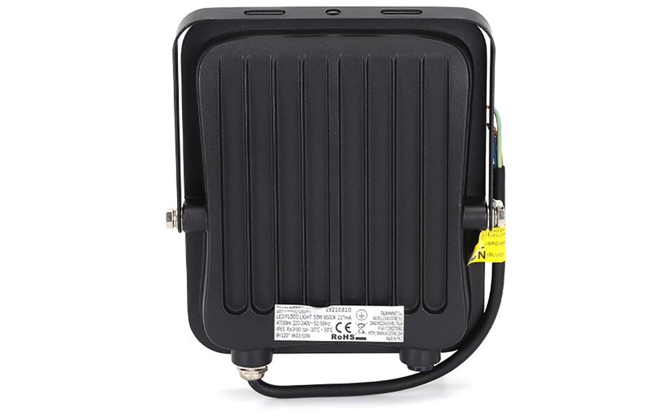 HLW LED LED Bouwlamp 50W IP65 Waterdicht - Zwarte & Witte Vloerlamp met Verstelbare Beam Angle, Koud Wit 6000K HLW LED LED Bouwlamp 50W IP65 Waterdicht - Zwarte & Witte Vloerlamp met Verstelbare Beam Angle, Koud Wit 6000K