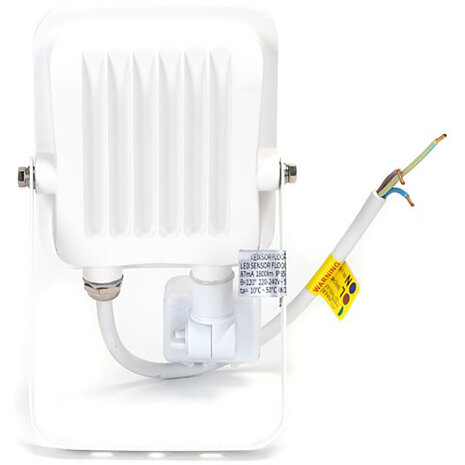 HLW LED LED Bouwlamp met Bewegingssensor - Waterdichte LED Wandlamp IP65, 20W, Neutraal Wit, Beam Angle Verstelbaar