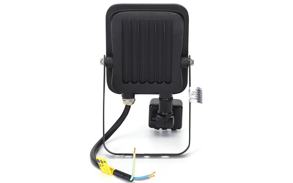 HLW LED LED Bouwlamp 20W - Zwarte Vloerlamp met Bewegingssensor, IP65 Waterdicht & Koud Wit 6000K HLW LED LED Bouwlamp 20W - Zwarte Vloerlamp met Bewegingssensor, IP65 Waterdicht & Koud Wit 6000K