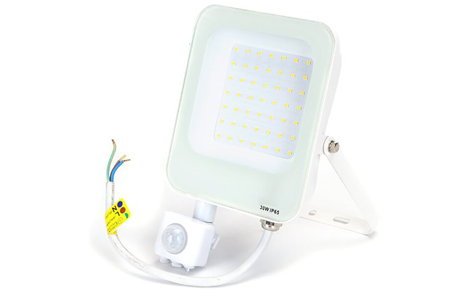 HLW LED LED Bouwlamp & Wandlamp met Sensor - Waterdicht IP65, Beam Angle Verstelbaar, Neutraal Wit HLW LED LED Bouwlamp & Wandlamp met Sensor - Waterdicht IP65, Beam Angle Verstelbaar, Neutraal Wit