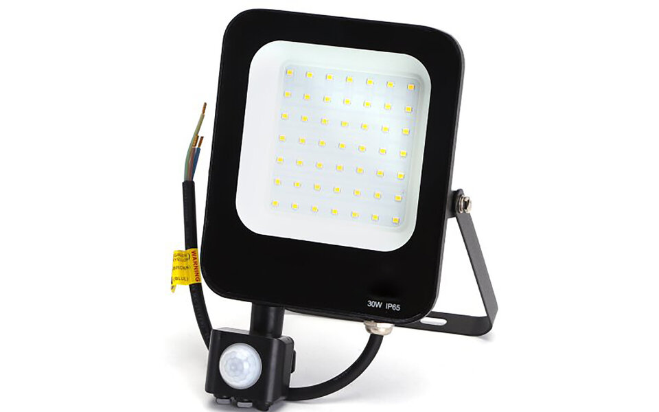 HLW LED LED Bouwlamp & Wandlamp met Sensor - IP65 Waterdicht, Beam Angle Verstelbaar, Natuurlijk Wit