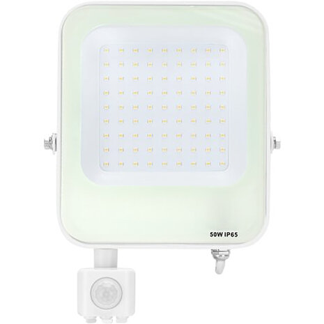 HLW LED LED Bouwlamp met Bewegingssensor en verstelbare beam angle - Waterdicht IP65, neutraal wit 4000K