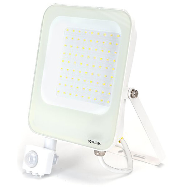 HLW LED LED Bouwlamp met Bewegingssensor en verstelbare beam angle - Waterdicht IP65, neutraal wit 4000K