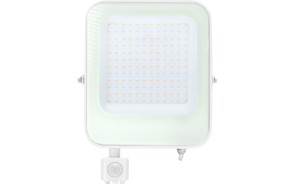HLW LED LED Bouwlamp 100W met Sensor, Waterdicht IP65 - LED Bouwlamp & Wandlamp met Neutraal Wit