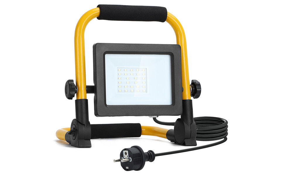 HLW LED Waterdichte, Verstelbare LED Bouwlamp - Witte LED Lamp Koud Wit 6000K IP65