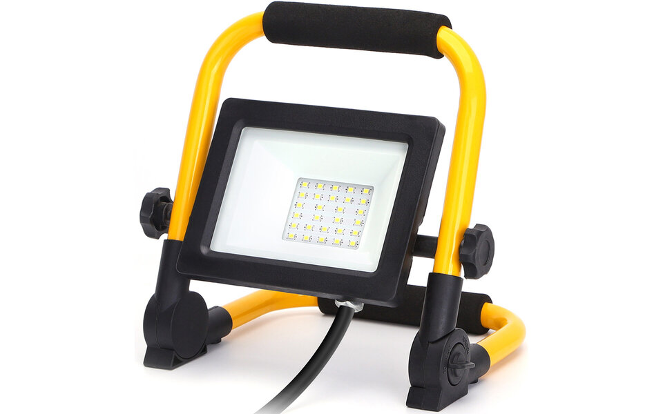 HLW LED Waterdichte, Verstelbare LED Bouwlamp - Witte LED Lamp Koud Wit 6000K IP65