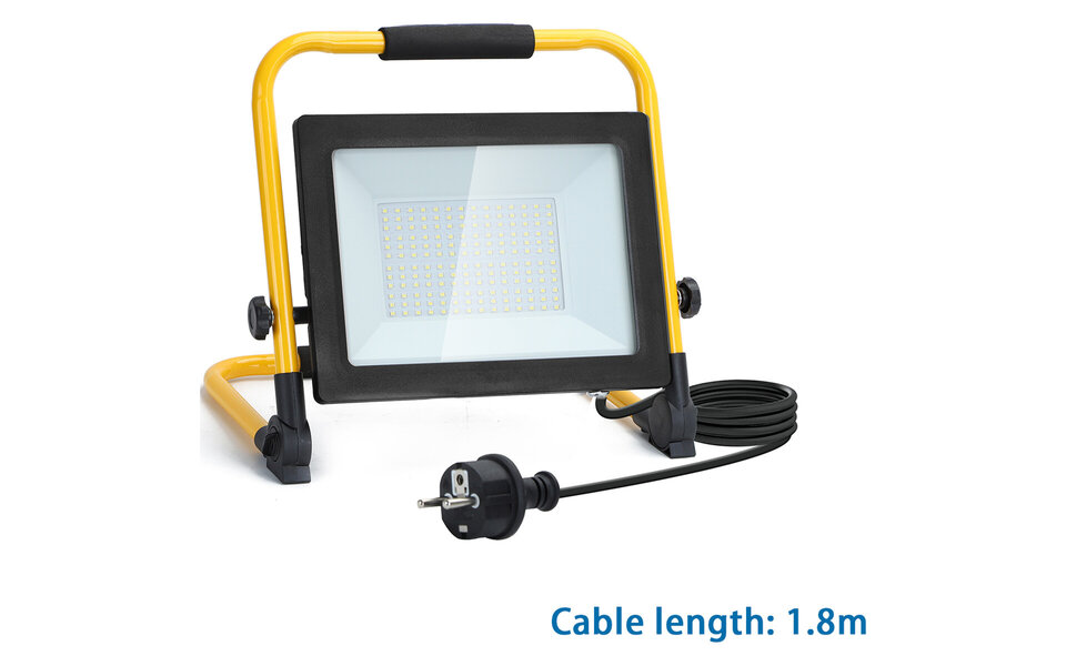 HLW LED LED Bouwlamp Verstelbaar, Waterdicht IP65, Koud Wit 6000K Daglicht Wit