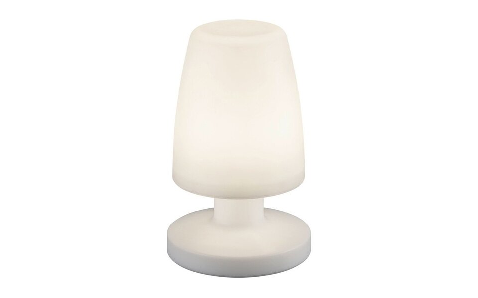 HLW LED Stijlvolle Witte LED tafellamp met Stoffen Kap en Waterdichte Behuizing HLW LED Stijlvolle Witte LED tafellamp met Stoffen Kap en Waterdichte Behuizing