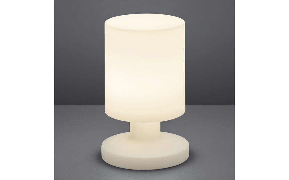 HLW LED Witte LED tafellamp met Stoffen Kap - Waterdicht en Energiezuinig