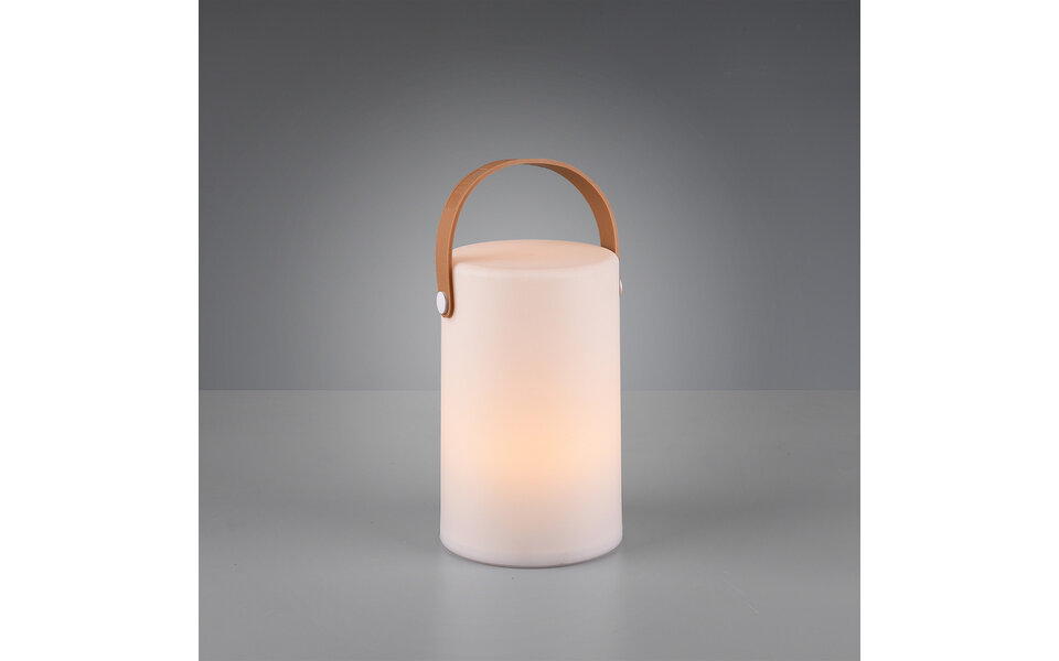 HLW LED Witte LED tafellamp met RGB, Stoffen Kap en Waterdicht Design