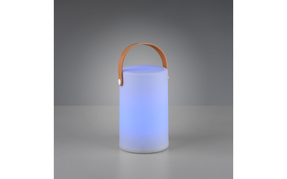 HLW LED Witte LED tafellamp met RGB, Stoffen Kap en Waterdicht Design