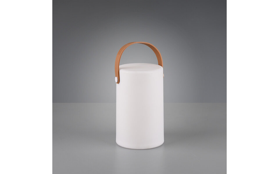 HLW LED Witte LED tafellamp met RGB, Stoffen Kap en Waterdicht Design