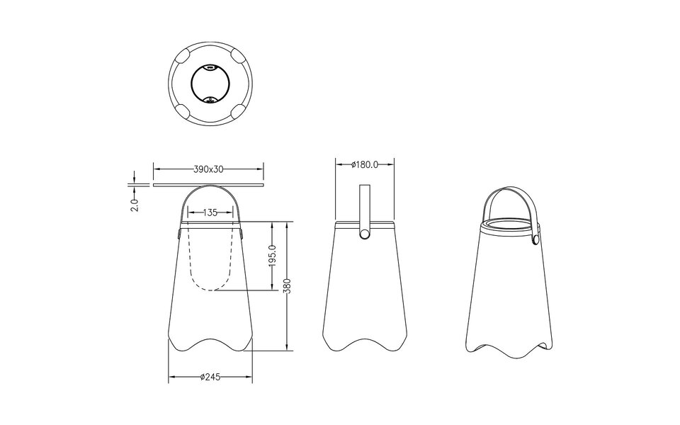 HLW LED RGB Witte LED tafellamp - Waterdicht, Oplaadbaar & Met Bluetooth Speaker