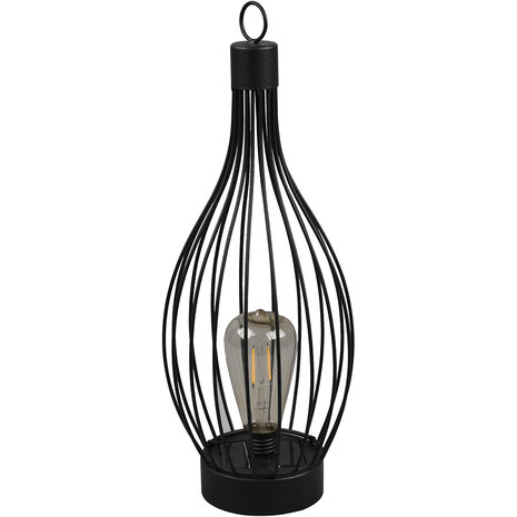 HLW LED LED tafellamp en Wandlamp met Sensor - Waterdicht, Mat Zwart en Energiezuinig