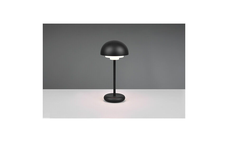 HLW LED Dimbare LED Tafellamp 2W - Warm Wit 3000K, Spatwaterdicht IP44, Mat Zwart