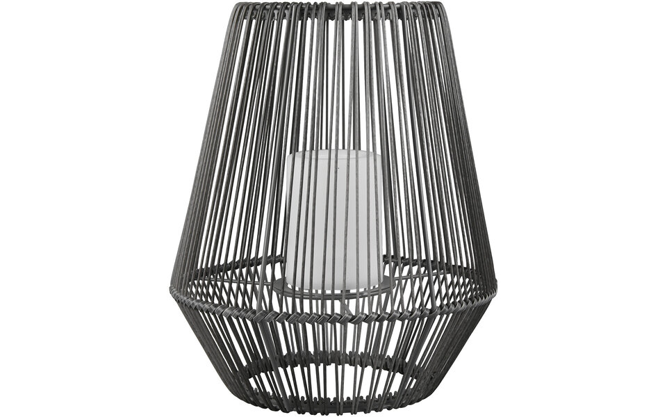 HLW LED LED Tafellamp met Sensor, Ovale Stoffen Kap en Spatwaterdicht IP44 - Zonne-energie