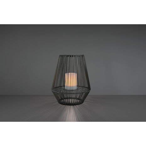 HLW LED LED Tafellamp met Sensor, Ovale Stoffen Kap en Spatwaterdicht IP44 - Zonne-energie HLW LED LED Tafellamp met Sensor, Ovale Stoffen Kap en Spatwaterdicht IP44 - Zonne-energie