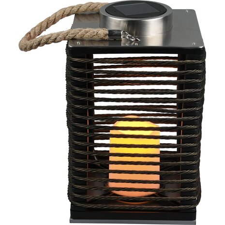 HLW LED LED Tafellamp met Zonne-energie, IP44 Spatwaterdicht en Dag- en Nachtsensor