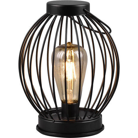 LED tafellamp Zwart & Witte Vloerlamp - Waterdicht, Warm Wit 2700K, Perfect voor Binnen en Buiten