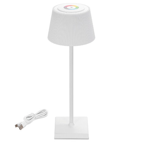 HLW LED Dimbare LED lamp - RGB & Witte Vloerlamp met oplaadbare batterij en touch bediening