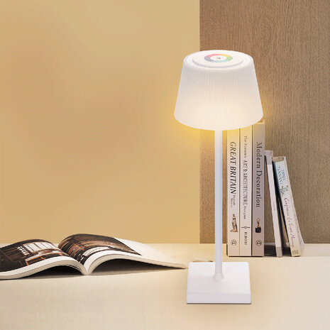 HLW LED Dimbare LED lamp - RGB & Witte Vloerlamp met oplaadbare batterij en touch bediening