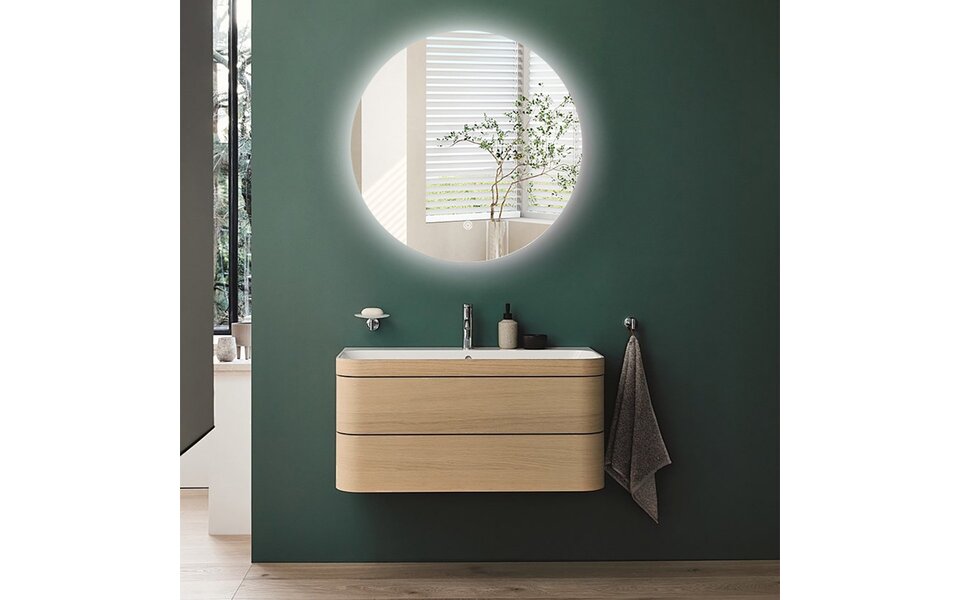 HLW LED LED Spiegel 80cm | 24W | 3000-6000K | Dimbaar & Verwarming