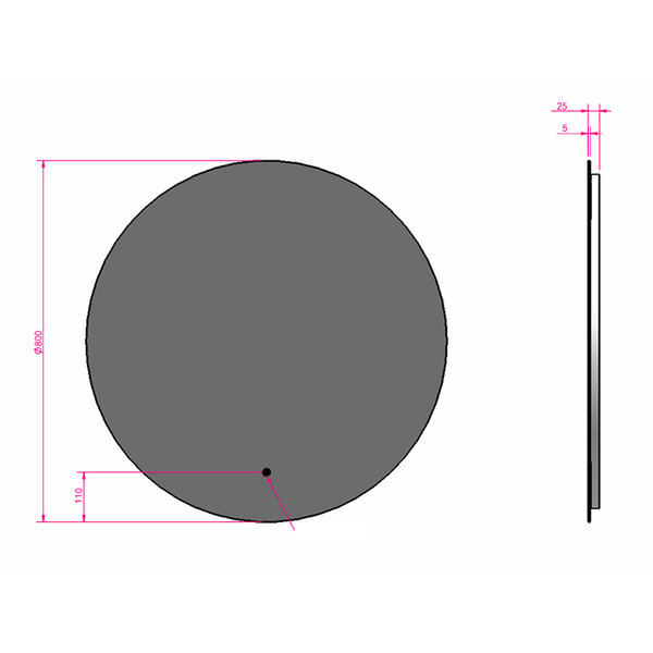 HLW LED LED Spiegel 80cm | 24W | 3000-6000K | Dimbaar & Verwarming HLW LED LED Spiegel 80cm | 24W | 3000-6000K | Dimbaar & Verwarming