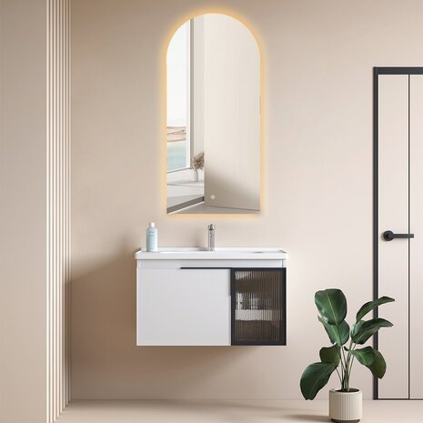 HLW LED LED Spiegel 45x100cm | Dimbaar 3000-6000K | Verwarming & Touch HLW LED LED Spiegel 45x100cm | Dimbaar 3000-6000K | Verwarming & Touch