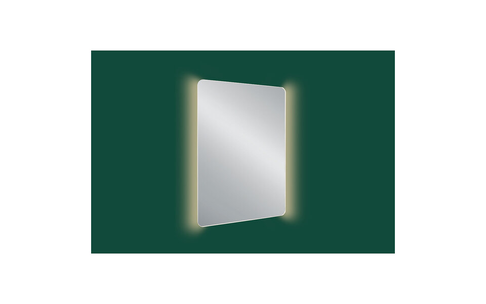 HLW LED LED Spiegel 70x50cm | 18W | 3000-4000K | IP44 Chroom