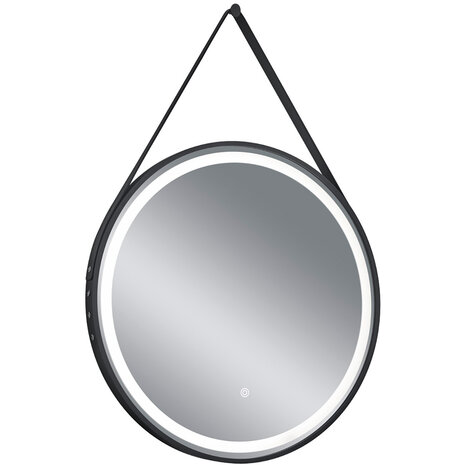 HLW LED LED Spiegel 60cm | 15W | Zwart | Touch | 3000-4000K | Rond HLW LED LED Spiegel 60cm | 15W | Zwart | Touch | 3000-4000K | Rond