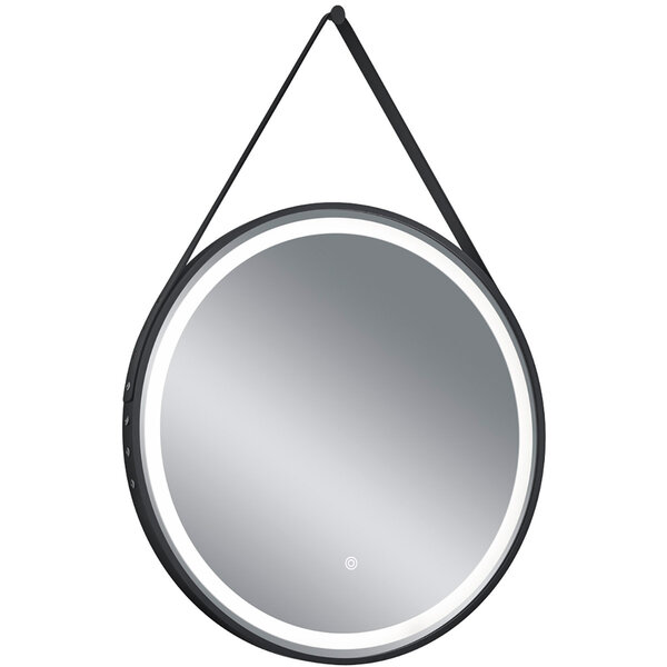 HLW LED LED Spiegel 60cm | 15W | Zwart | Touch | 3000-4000K | Rond HLW LED LED Spiegel 60cm | 15W | Zwart | Touch | 3000-4000K | Rond