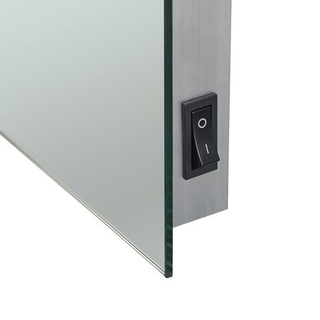 HLW LED LED Spiegel 70x50cm | 15W | 3000-4000K | Touch, Rechthoek