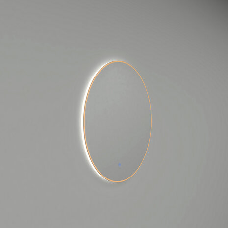 Wiesbaden LED Spiegel 80cm 18W | Geborsteld Messing | Dimbaar Touch Wiesbaden LED Spiegel 80cm 18W | Geborsteld Messing | Dimbaar Touch